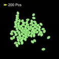 thumbnail image 3 of Uxcell 4x3mm Oval Soft Plastic Luminous Glow Fishing Beads Tackle Tool Green 200 Pieces, 3 of 5