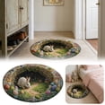 thumbnail image 2 of Decorative Area Rug Custom Easter Bunny Round Rug Personalized 3D Effect Easter Day Carpet Non Washable Bunny Area Rug for Living Room Bedroom Birthday Indoor Home Decor Spring Day Rug,Area Rug,Floor, 2 of 7