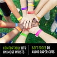 thumbnail image 5 of 500 Tyvek WristCo Wristbands for Events | Sprinkles + | Water-proof Tamper-Proof Designs Prevents Reuse – Premium Grade Bracelet for Hospitals & Medical ID, Party, VIP Identification, USA Made, 5 of 7