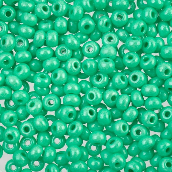 John Bead Czech Glass Seed Beads 6/0 (24g) Mint Julep Bead