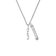 thumbnail image 2 of Delight Jewelry Silvertone Small Cutie Pie Script Silvertone Courage Strength Wisdom Honesty Bar Charm Necklace, 23", 2 of 4