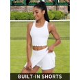 thumbnail image 4 of Alove Women Tennis Skirt 2 Piece Sports Sets Athletic Workout Dress with Shorts and Pockets Badminton Skirt Top and Skirt, 4 of 8