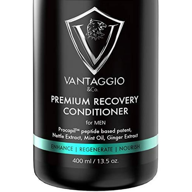 Acondicionador anticaída para hombres - Aumenta el crecimiento y el engrosamiento del cabello - Bloqueador DHT combate el adelgazamiento y la alopecia - Fórmula premium PROCAPIL con aceite de ricino M