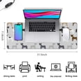 thumbnail image 5 of Long Mouse Pads for Desk,Bulldog Dog Desk Mats on Top Of Desks, Desk Mouse Pad Extra Large with 3mm Non-Slip Base and Stitched Edge for Gaming,Office,Work,Home 31.5"x11.8", 5 of 6