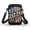 American Flag Print, variant on POLERO Soccer & Striped Typography Design Over Shoulder Purse, Lightweight Zipper Crossbody Bag for Travel Casual Use