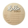 thumbnail image 3 of Letrero de madera para anuncio de recién nacido, ideal para fiestas, baby shower, decoración de guardería Blanco, 3 of 9