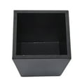 thumbnail image 4 of CosmoLiving by Cosmopolitan 7", 6", 5"H Indoor Outdoor Dark Gray Metal Planter (3 Count), 4 of 9
