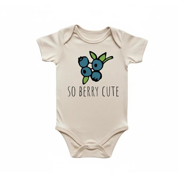 Blueberry Bunch Newborn Baby Bodysuit