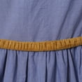 thumbnail image 5 of Richie House Little Girls Blue Faux Suede Accents Belt Dress 2, 5 of 7