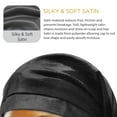 thumbnail image 4 of Donna Black Silky Satin Braid Bonnet 1 Each, 4 of 5
