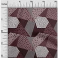 thumbnail image 1 of oneOone Cotton Poplin Twill Chocolate Brown Fabric Dot|Check & Triangle Geometric Craft Projects Decor Fabric Printed By The Yard 56 Inch Wide, 1 of 4
