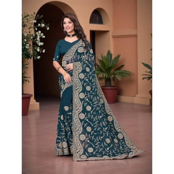 Georgette Traditional Saree, Cultural Wear for Women