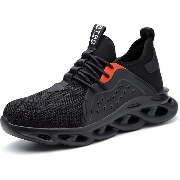 Steel Toe Safety Shoes for Men Breathable Industrial Sneakers Insulating Anti-Pierce Construction Work Shoes Non Slip Lightweight Sports Shoes