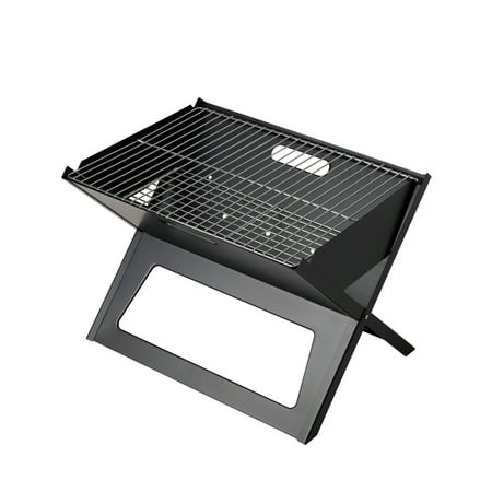 Fire Sense - Notebook Charcoal Grill - Black