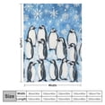 thumbnail image 4 of Orinice Penguin Throw Blanket Soft Cozy Warm Fuzzy PlushBlankets for Home Decor Couch Sofa Bed,Penguin Lovers  Blanket Gifts for Men Women Kids Girls  60x80in, 4 of 6