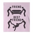 thumbnail image 2 of 9 Crowns Tees A Best Friend Helps You Move A Body Graphic Tee (Juniors Pink, Small), 2 of 3