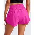 thumbnail image 2 of CRZ YOGA Ruffle Skirt Athletic Shorts for Women High Waisted Flowy for Workout Tennis with Zip Pocket, 2 of 4