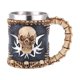 thumbnail image 1 of sweethay Taza de calavera, esqueleto de resina, copa de vino, tazas de café de Metal medievales, bares, vasos Vintage, decoración de casa de Mostrada, 1 of 6