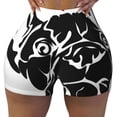 thumbnail image 2 of Fuzoiu Red Heart And Puppy Of Bulldog Print Women's Workout Shorts,Workout Biker Shorts Women,Exercise Fitness Shorts,Scrunch Short, Athletic Shorts for Gym Yoga Running Sport Active-XX-Large, 2 of 8