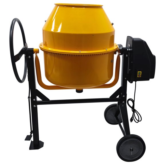205L Cement Mixer Concrete Mortar Machine Steel Drum Electric Commercial Home 110V