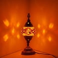 thumbnail image 4 of Kafthan Turkish 14.5” Metal Table Lamp with Mosaic Glass Spheres Shade, 4 of 7