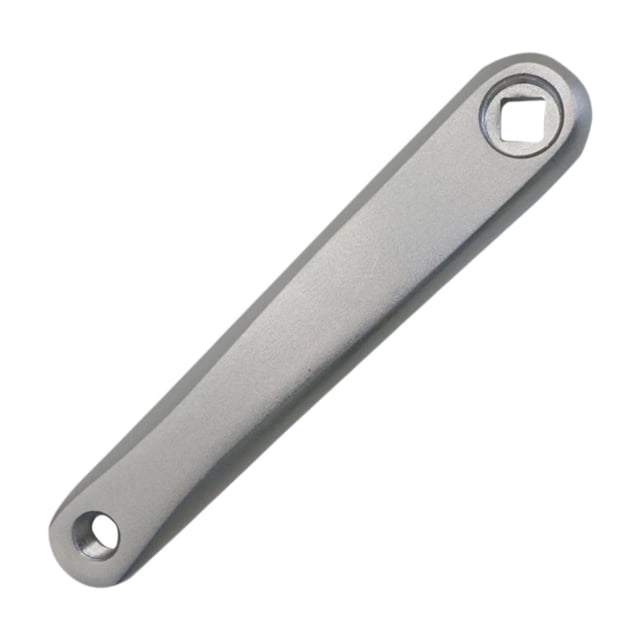 Biela de bicicleta, brazo izquierdo de biela, pieza de reparación, pata de biela de cadena simple izquierda de metal para bicicletas de carretera de agujero rómbico