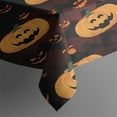 thumbnail image 3 of Halloween Spooky Tablecloth Wrinkle Resistant Washable Tablecolths Table Covers Pumpkin Spooky Rectangle Table Cover for Halloween Birthday Wedding Graduation, 3 of 5