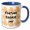 Blue/White, variant on 3drose, Fun Design for Fortune Cookie Celebration, 15oz Mug