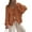 Brick Red, variant on PRETTYGARDEN Women's Tie Front Bow Cardigan Sweaters Chunky Knit Long Puff Sleeve Trendy Fall Winter Jacket Coats