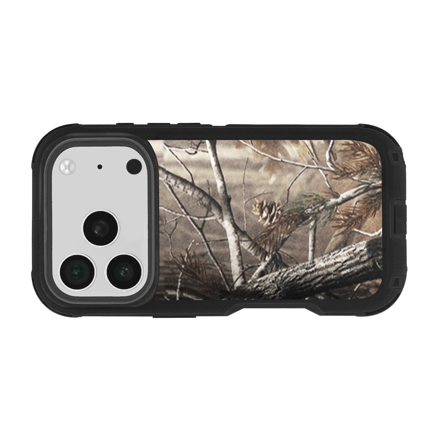Heavy Duty Protective Case for iPhone 17 Pro Max - Camo Black