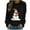 Tops-Black, variant on AGWOLF Christmas Sweatshirt for Women Funny Snowman Graphic Ugly Shirts Loose Crewneck Long Sleeve Xmas Holiday Tops
