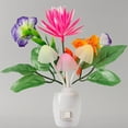 thumbnail image 4 of Color Changing LED Plug-in Flower Night Light, Multicolor Mood Lighting for Bedrooms, Hallways, 1-Pack, 4 of 6