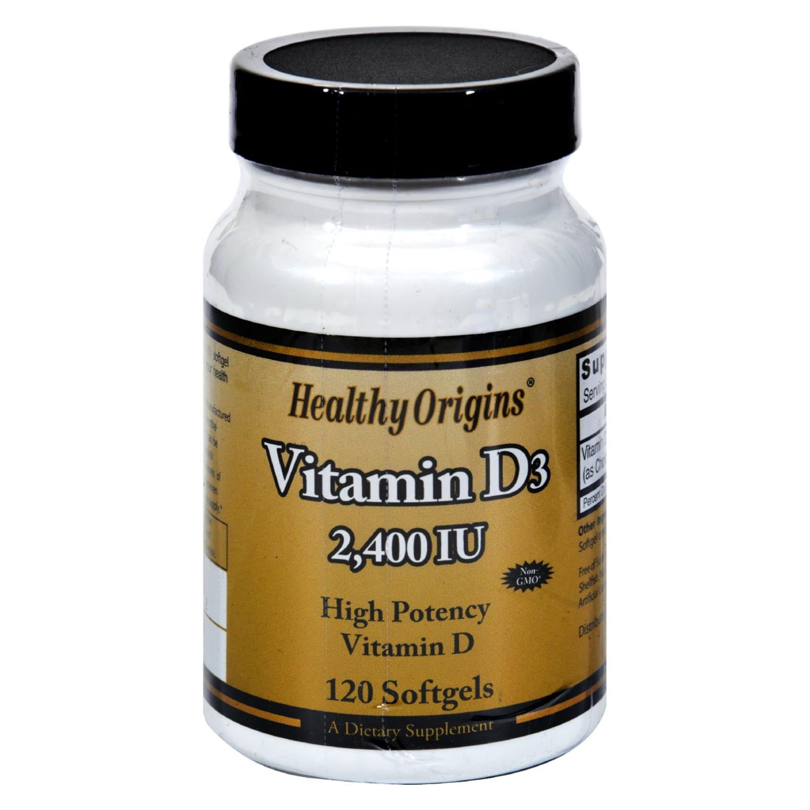 Healthy Origins Vitamin D3 2400 Iu 120 Softgels