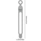 thumbnail image 3 of Organizadores de cables de silicona para auriculares, ratón, cargador, ordenador, color gris, 5 uds., 3 of 4