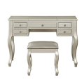 thumbnail image 2 of Vanity Set Featuring Stool And Mirror Silver, 2 of 5