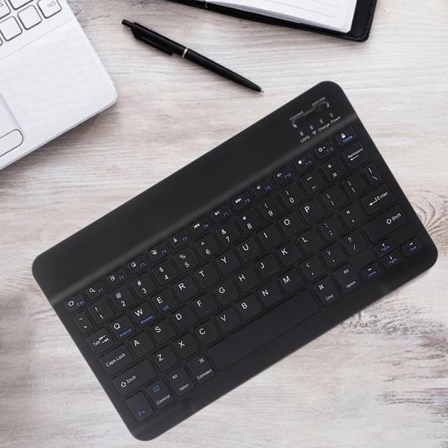Clavier Sans Fil, Clavier Ergonomique Clavier Rétro Clavier d'Ordinateur Clavier Clavier avec Noir/blanc en Option pour IOS / / Noir,Blanc