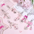 thumbnail image 5 of 1 Box 171Pcs Keychains Making Kit Bowknot Heart Charms Love Romantic Bowknot Beads Key Chain Pink Beads Acrylic Glass Spacers for Keychains Making Women Adults DIY Crafts Supplies, 5 of 6