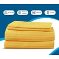 thumbnail image 5 of 500 Thread Count 100% Egyptian Cotton Sleeper Sofa Bed Sheet Set Stripe King Size (76"x 80"x 10" ) with 4 -PCS Fitted Straps Color Gold, 5 of 6
