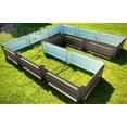 thumbnail image 3 of 108 x 108 x 18 Inch U Shaped Metal Planter Box | Durable Metal Raised Garden Bed in Galvalume Steel | Custom Colors and Different Sizes (Clay), 3 of 5