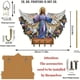 thumbnail image 2 of Llavero de madera con temática de comunión y 4 ganchos de metal | Decoración religiosa de pared para la entrada | Organizador de llaves sagrado con diseño de uvas y pan, 2 of 5