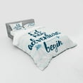 thumbnail image 3 of Ambesonne Adventure Bedding Set 3 Pcs, Nautical Anchor Arrow, Twin, Night Blue Pale Blue, 3 of 3