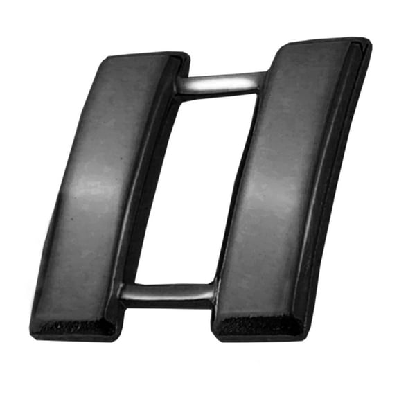 Hero's Pride CAPTAIN Mini Smooth Insignia Pins, Black Finish, 3/4" High, Pair