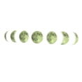 thumbnail image 3 of unbranded Décor Mural Phases de Lune 1 Ensemble PVC Vert Foncé pour Salon Phosphorescent, 3 of 6