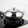 thumbnail image 3 of JWQFBC Tapa de Wok de Acero Inoxidable Diseño Visible Anti-Desbordamiento para Cocina, 3 of 10