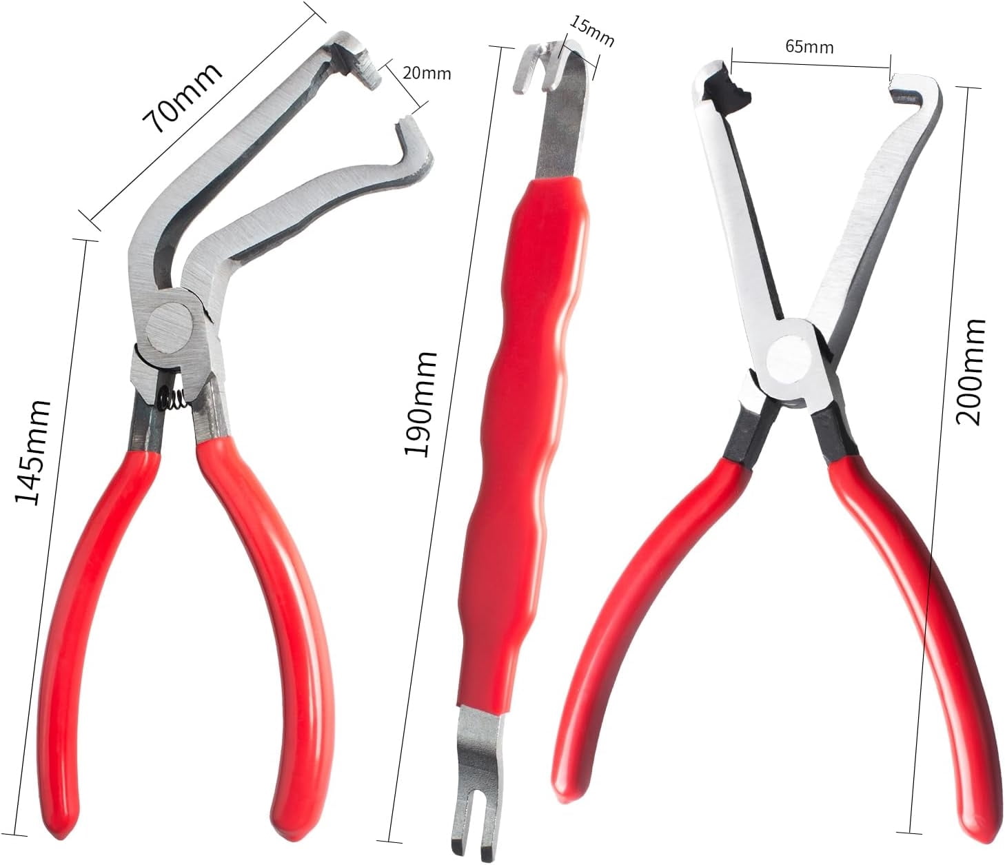 3 PCS Electrical Disconnect Pliers for Cars, Electrical Connector Separator Tool and Automotive Electrical Connector Pliers