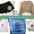 thumbnail image 2 of Easy Clothing Embroidery Kit - 34 Stick & Stitch Designs - Embroidery Kit for Clothes Starter Pack, Beginners All Inclusive Kit for Clothing Embroidery, 2 of 6