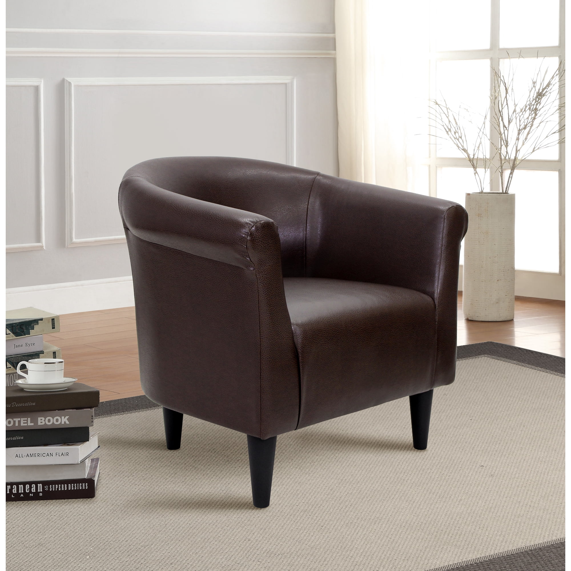 mainstays faux leather bucket accent product