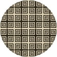 thumbnail image 1 of Ahgly Company Machine Washable Indoor Round Transitional Midnight Gray Area Rugs, 5' Round, 1 of 7