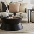 thumbnail image 4 of Bouclair Wood Hourglass Coffee Table in Black, 4 of 10