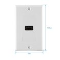 thumbnail image 5 of 1 Port Gold-Plated HDMI Wall Plate, Single Outlet Port Insert - HDMI Face Plate Socket Insert Jack Perfect for Home Theater System, 5 of 5